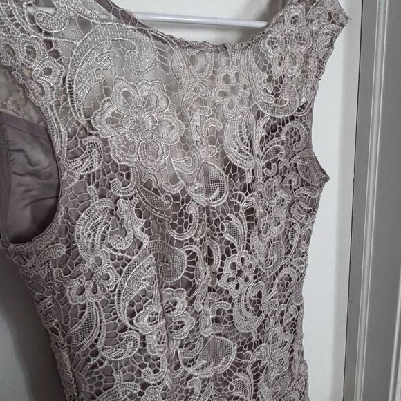 Bebe Women's Elegant Lace Ivory Cocktail, formal, mini Dress size Xs - Picture 2 of 7
